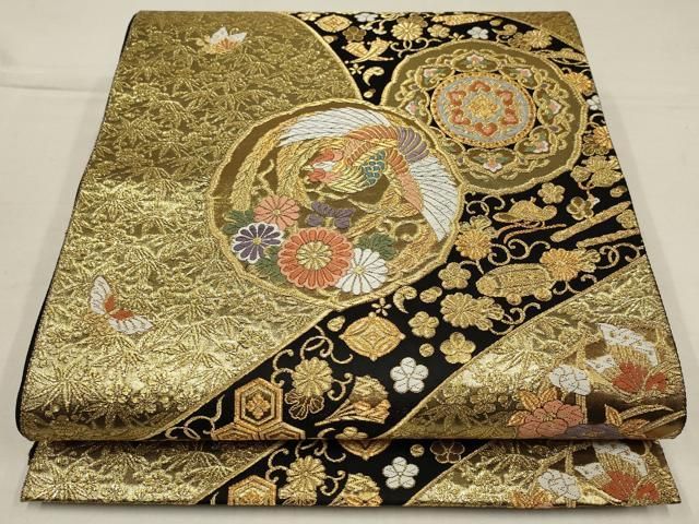 新品正絹最高級多色織松竹梅文唐織吉祥錦特撰礼装兼振袖用本袋帯西陣名門森正織物謹製 ob2312017-1.jpg