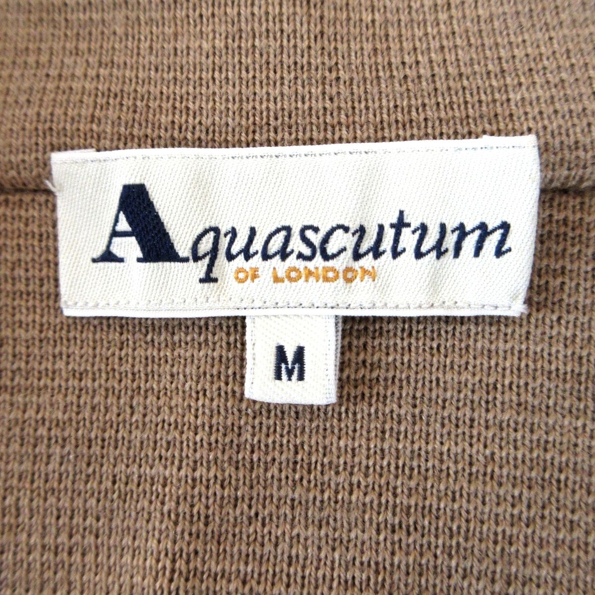 Aquascutum(アクアスキュータム) コート サイズM レディース - ライトブラウン 長袖/ニット/秋/冬