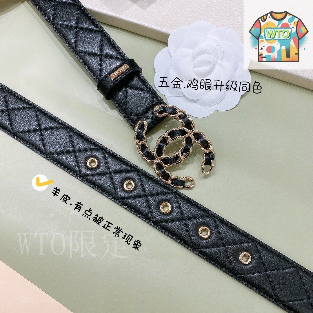 今日特価】Chanel シャネル レザーベルト-2 - メルカリ