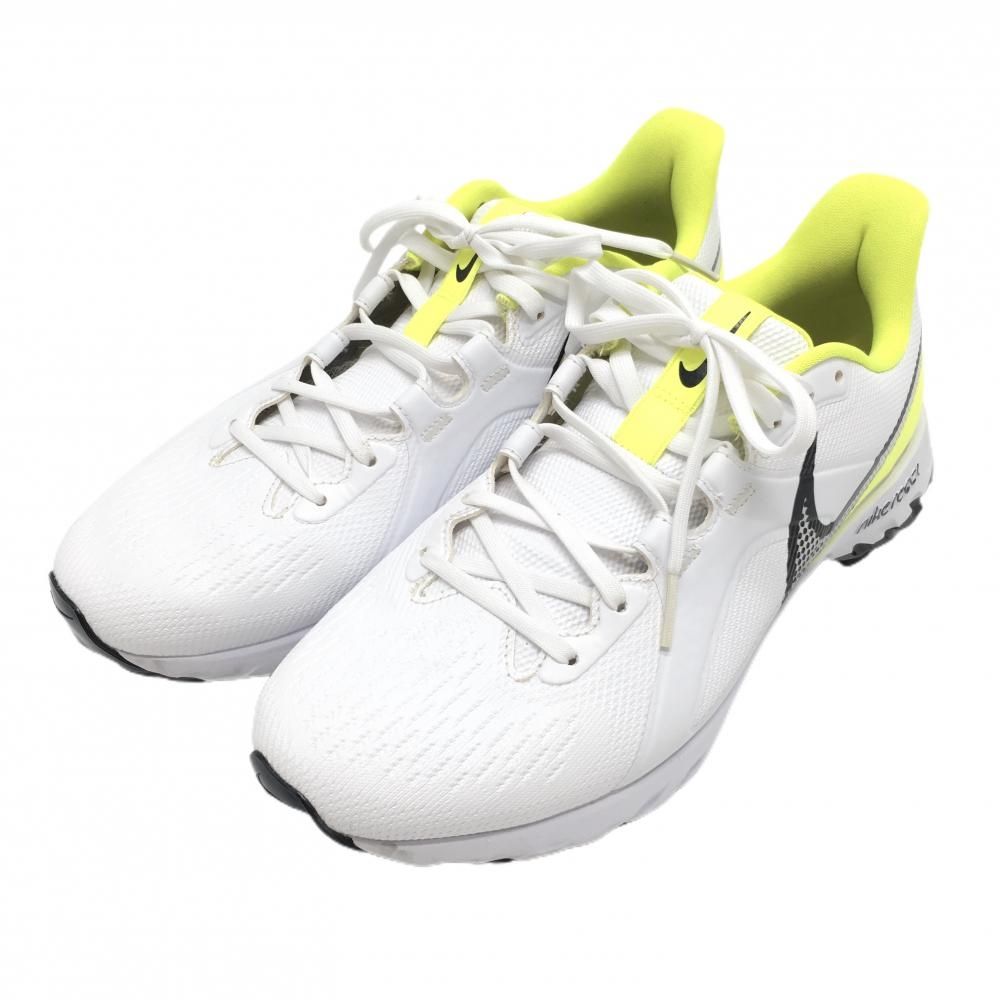 ナイキ ゴルフシューズ 白×イエロー CT6620-103 リアクト インフィニティプロ メンズ 27.0 ゴルフウェア NIKE