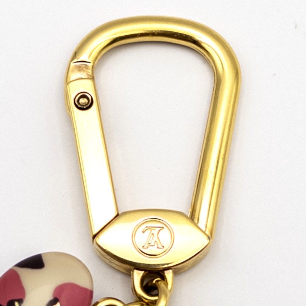 LOUIS VUITTON】 ルイ・ヴィトン ポルトクレ レオパード ブロン