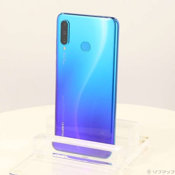 中古品〕 HUAWEI P30 lite 64GB ピーコックブルー MAR-LX2J SIM