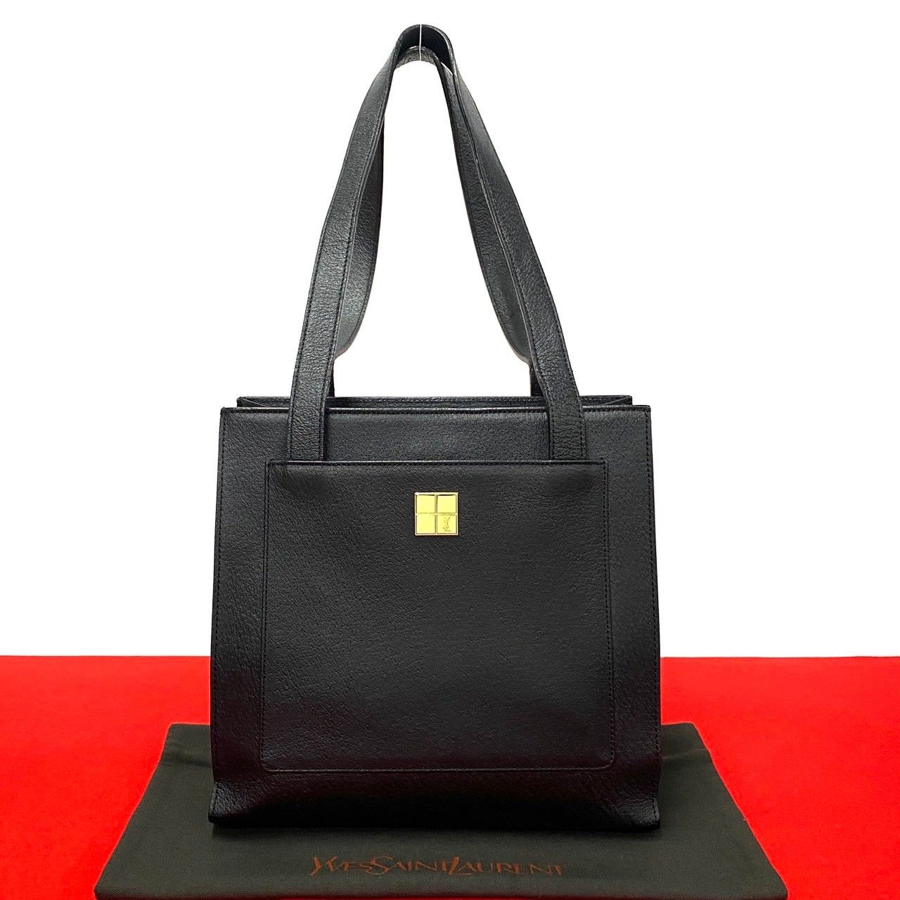専用！イヴサンローラン YSLロゴ 黒ハンドバック ヴィンテージ YSL
