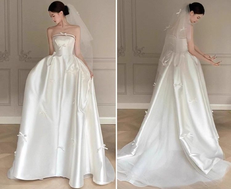 フェミニンリボンドレス✿結婚式に華を添える