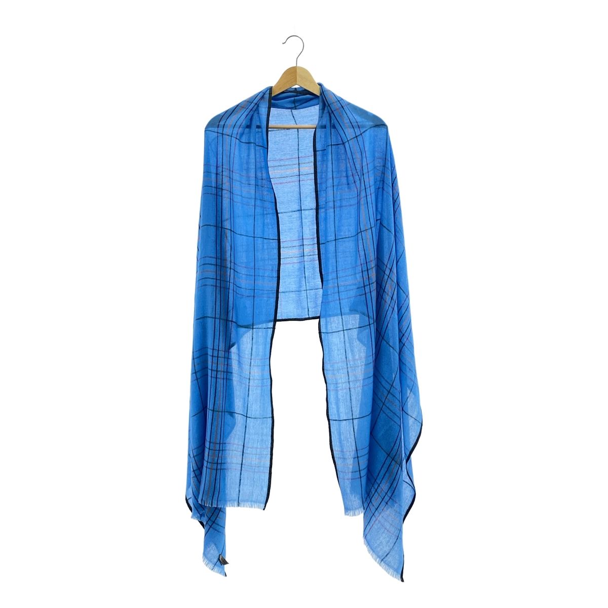 美品 Denis Colomb デニスコロン チェック カシミヤ ショール
