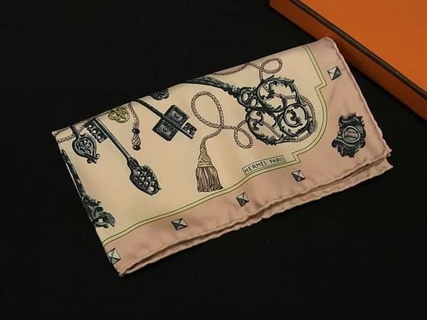 □新品□未使用□ HERMES エルメス LES CLES【鍵柄】カレ45 プチカレ  