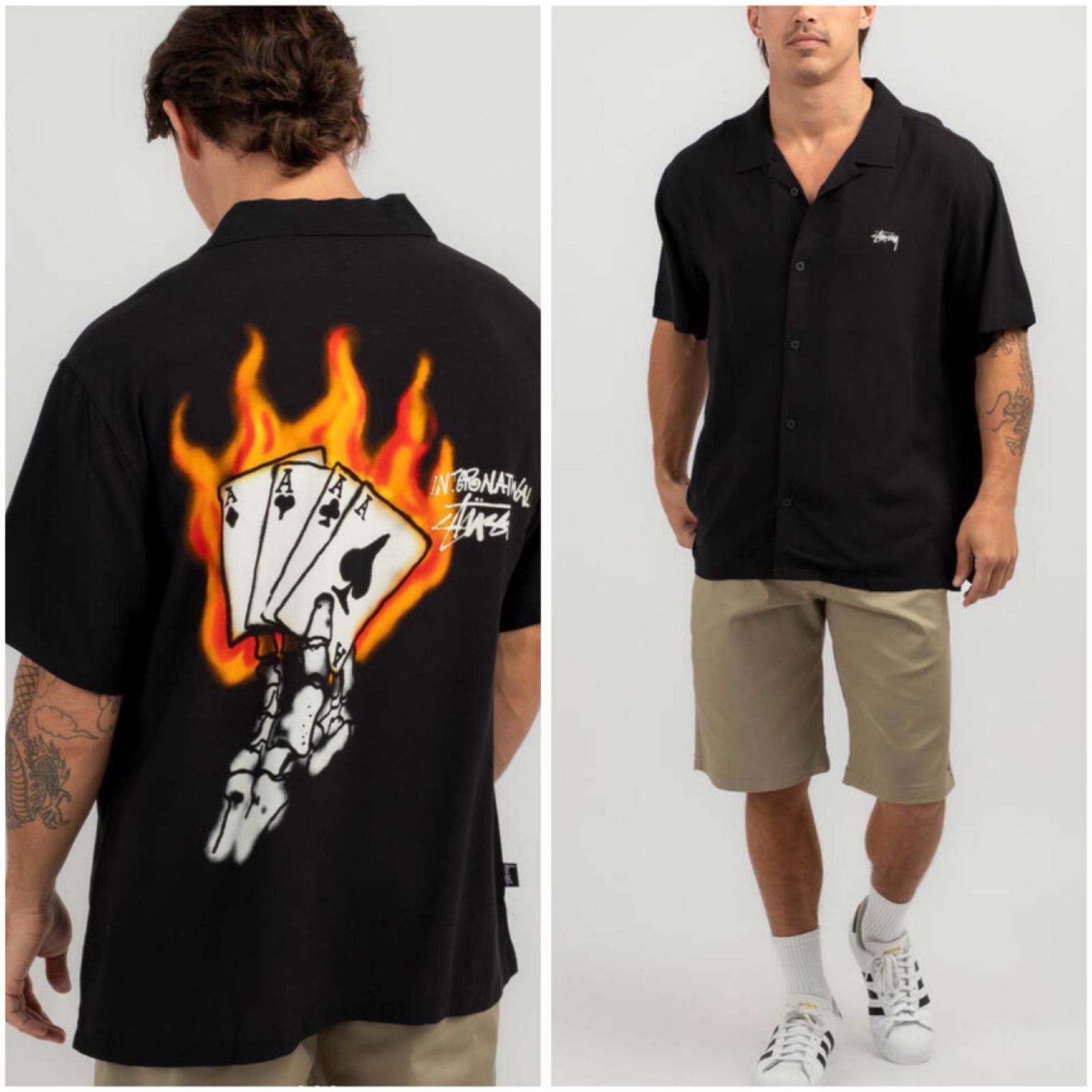 Stussy Flame SS Shirt 半袖シャツ