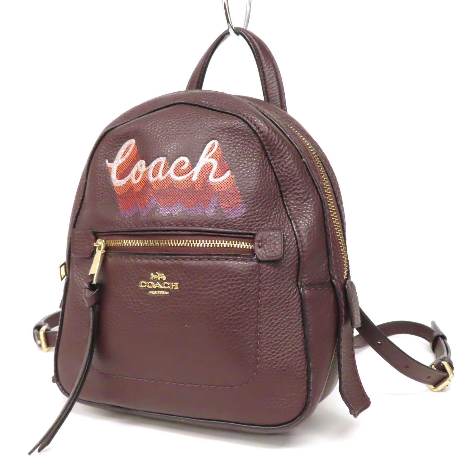 COACH ロゴデザイン ＊リュック COACH - コーチ ロゴ リュック バックパック レザー レディース