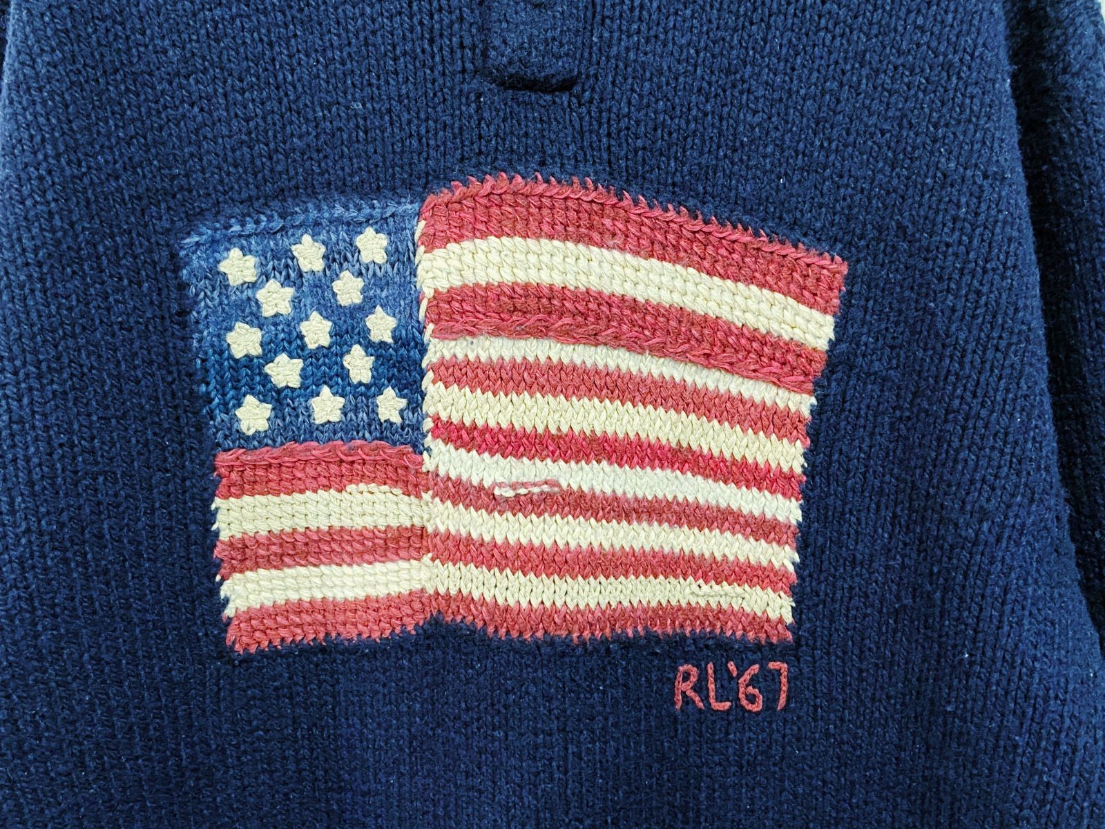 お値下げ ラルフローレン ニットパーカー 星条旗 UGG Australia ポロ ラルフローレン POLO Ralph Lauren ニット