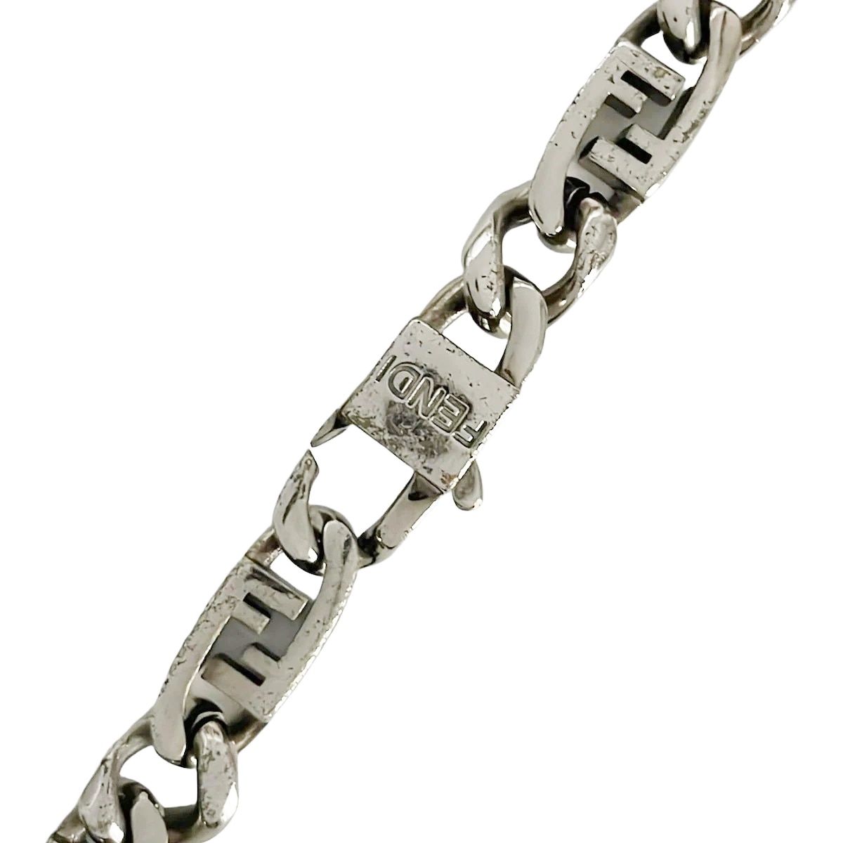 FENDI オーロック ラインストーン ネックレス シルバー ネックレス フェンディ FENDI FENDI ネックレス オーロック 8AH602 A44G