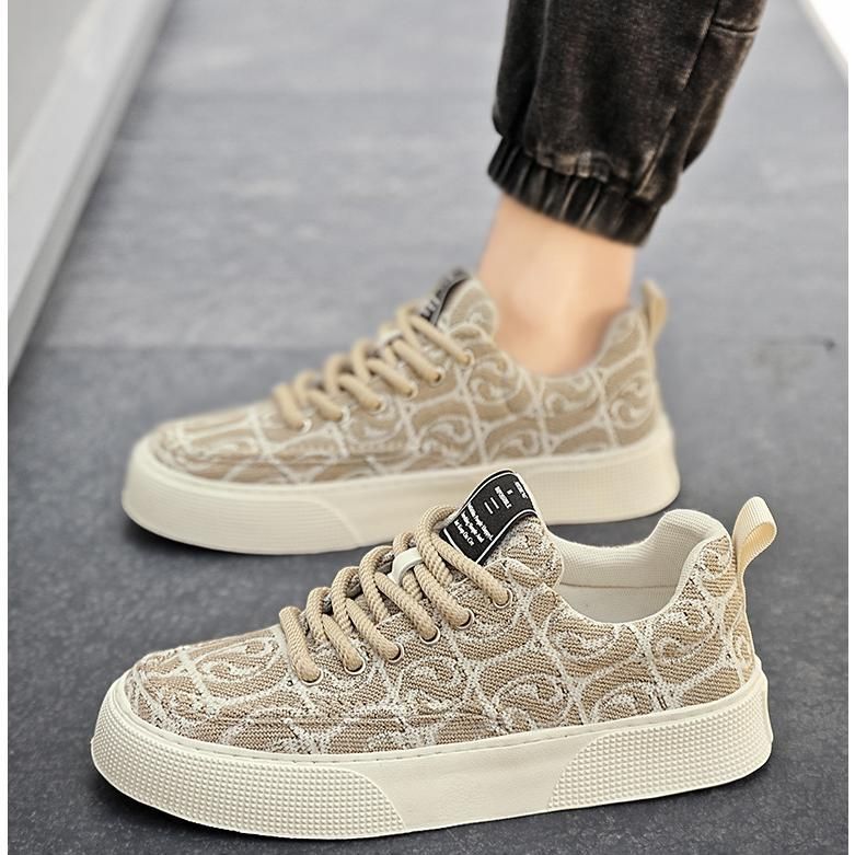 靴 メンズ キャンバス スニーカー プリント おしゃれ 靴 夏 カジュアル 通気 履きやすい シューズ#わふうひゃっぽうばこ