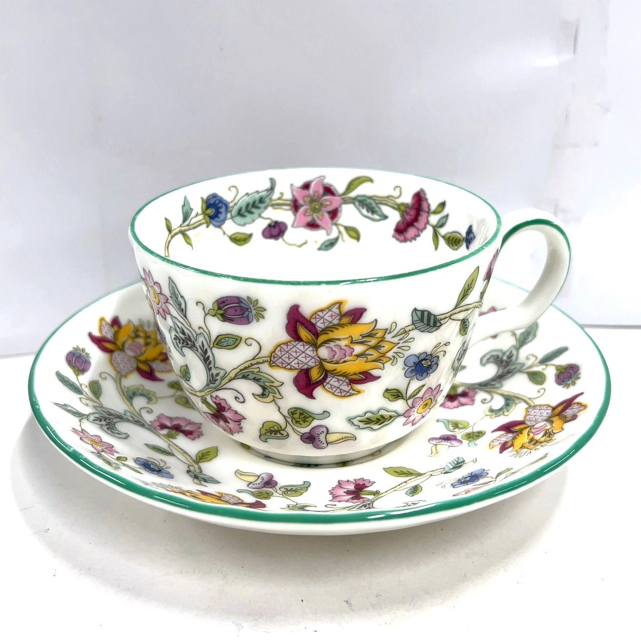 TK174 MINTON ミントン HADDON HALL ハドンホール カップ＆ソーサー 2客セット 洋食器 食器 花柄 - メルカリ