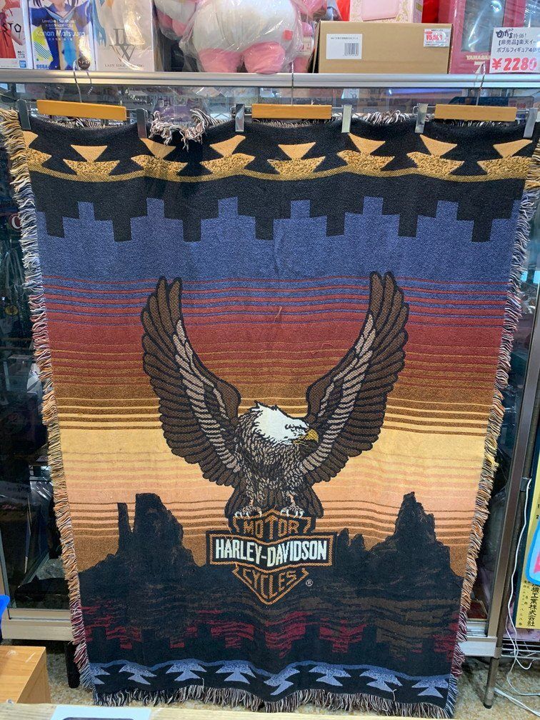 HARLEY-DAVIDSON　ヴィンテージ ラグ 90's Harley-Davidson ハーレーダビッドソン ヴィンテージラグ USA製