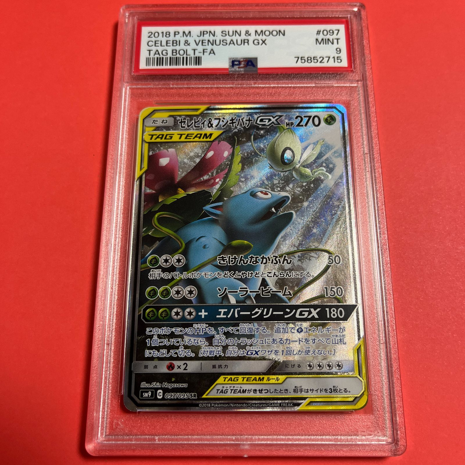 人気特売 ポケモンカード セレビィ＆フシギバナgx sa PSA10