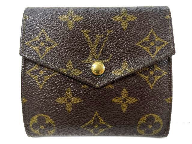 ヴィトン M61660 8904AN Wホック財布 コンパクトウォレット モノグラム ヴィンテージ 財布 ブラウン Louis Vuitton □7I