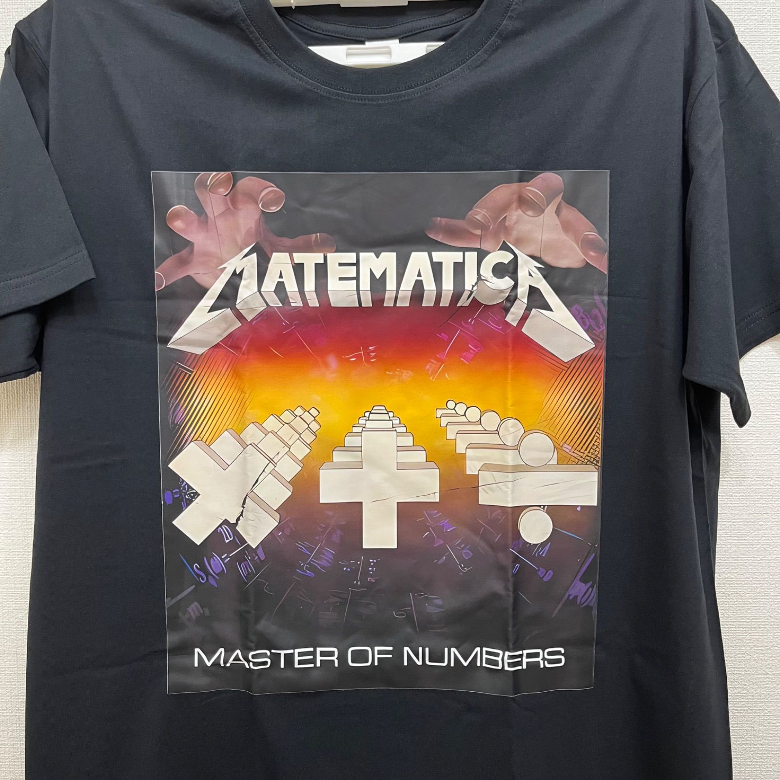 新品】メタリカ METALLICA パロディTシャツ 数学 記号 メタル ロック