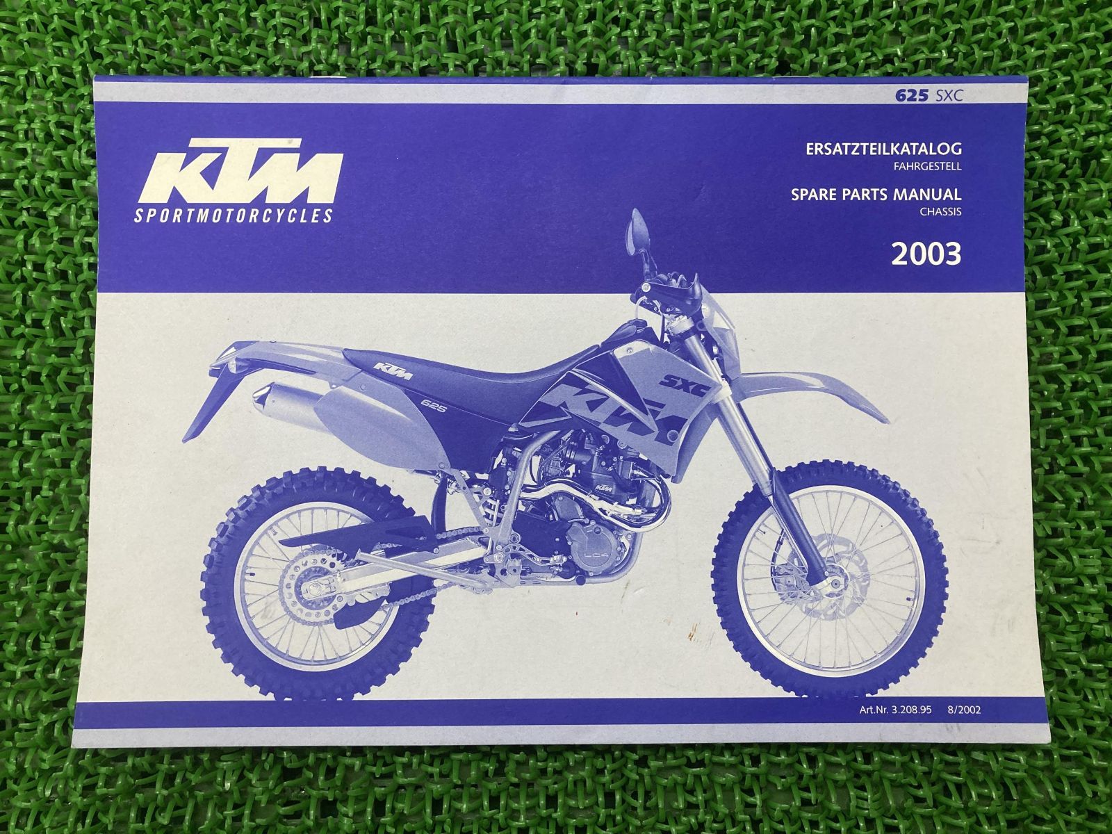625SXC パーツリスト KTM 正規 中古 バイク 整備書 スペアパーツ