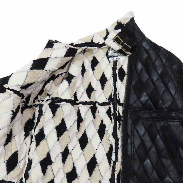 McGREGOR × 久遠× hxcyydフェイクレザーパッチワークジャケット