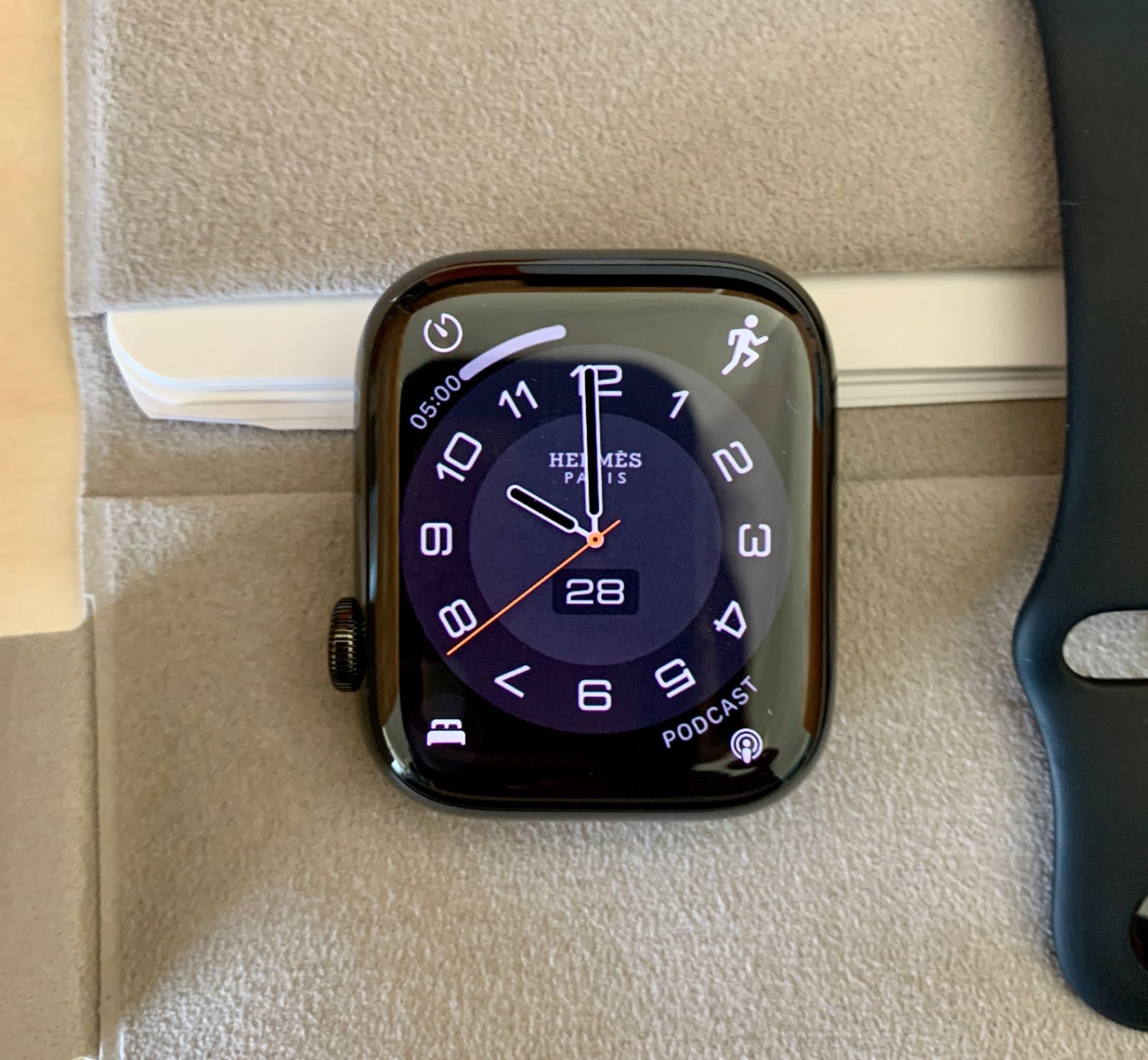 アップルウォッチ7 エルメス 45mm ブラック Apple Watch - メルカリ 