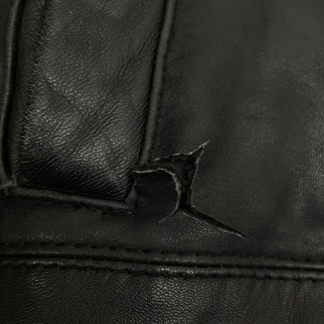 TOMMY HILFIGER トミーヒルフィガー レザーダウンジャケット 本革