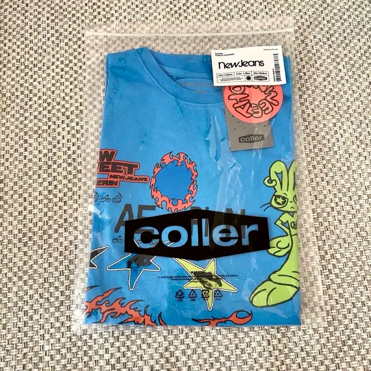 未開封 NewJeans(ニュージーンズ・ニュジ) ヘリン(HAERIN) 半袖 Tシャツ ハウススイート How sweet MD グッズ