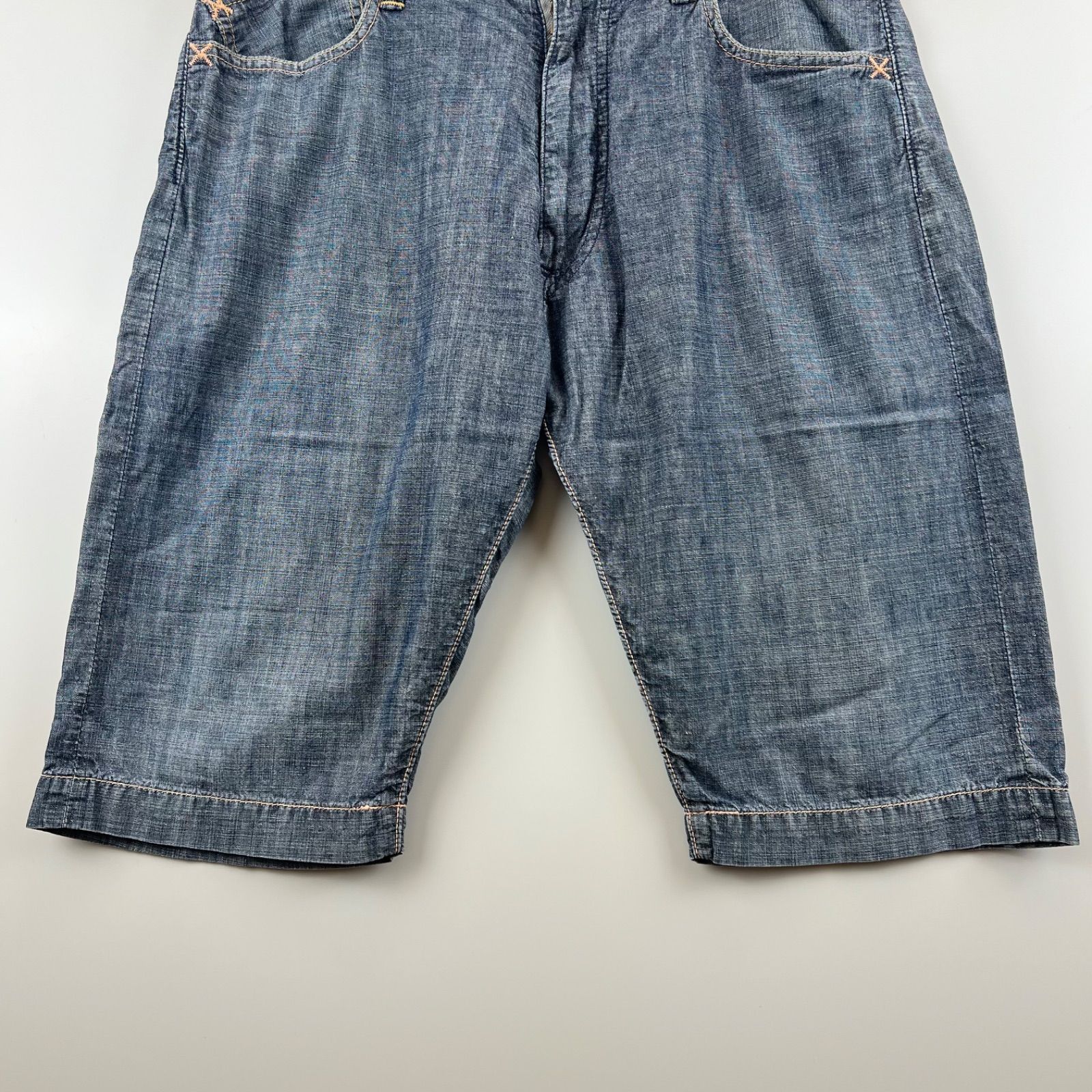 EVISU エビィスジーンズ エビスデニムハーフパンツ