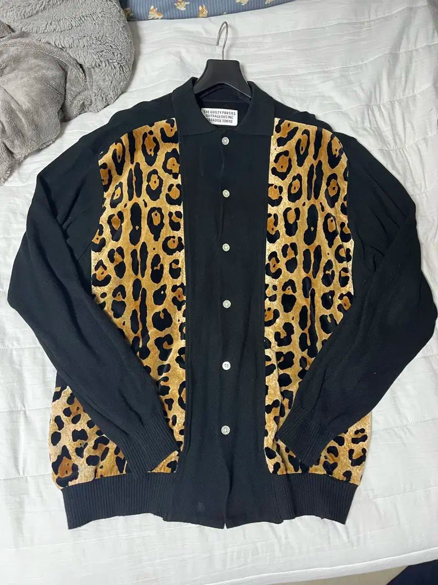 WACKO MARIA ワコマリア 20FW レオパード ポロカーディガン