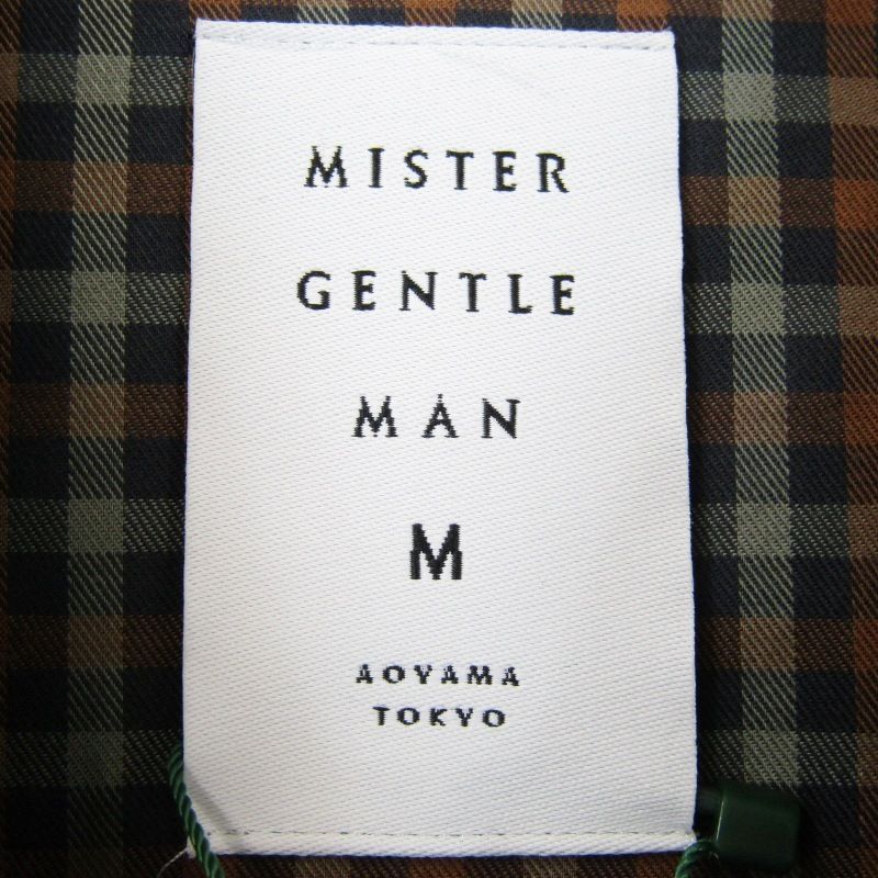 MISTERGENTLEMAN 長袖シャツ M チェック ミスタージェントルマン 未使用 MISTERGENTLEMAN ミスタージェントルマン CUT OUT SLEEVE