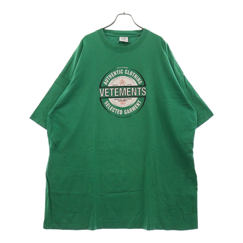 VETEMENTS (ヴェトモン) 20SS BEER BADGE TEE SS20TR373 ビールバッジ 