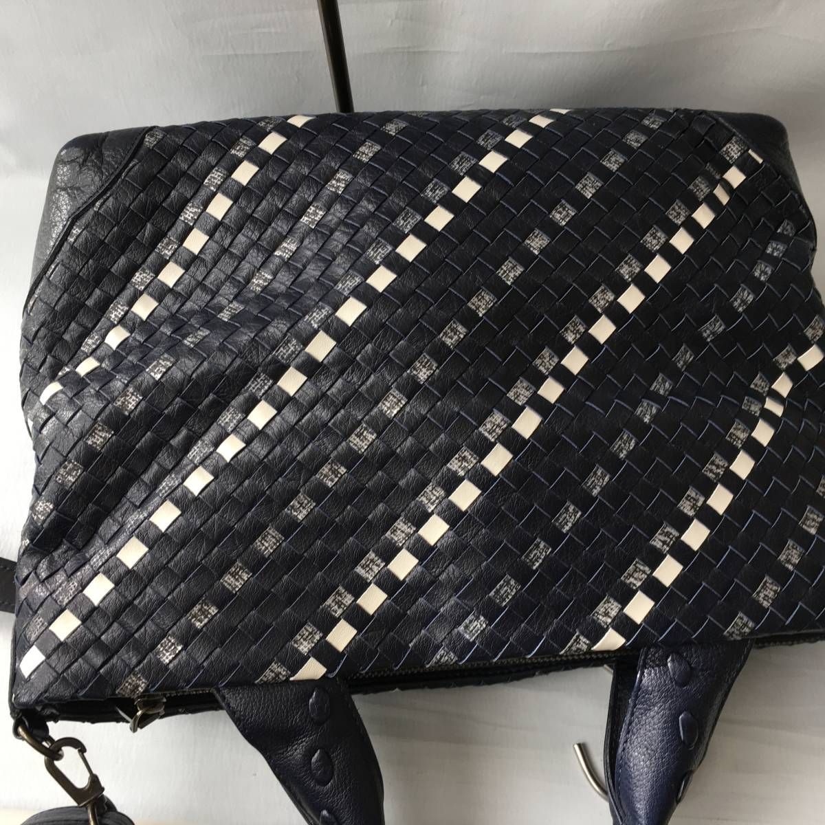 超美品 IBIZA ハンドバッグ イントレチャート オールレザー 美品 IBIZA イビザ イントレチャート レザー ショルダー バッグ