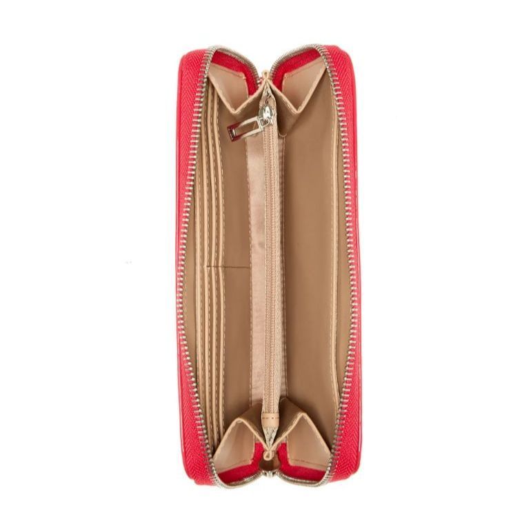 大人気】GUESS長財布 文字柄 赤 レッド - メルカリ 