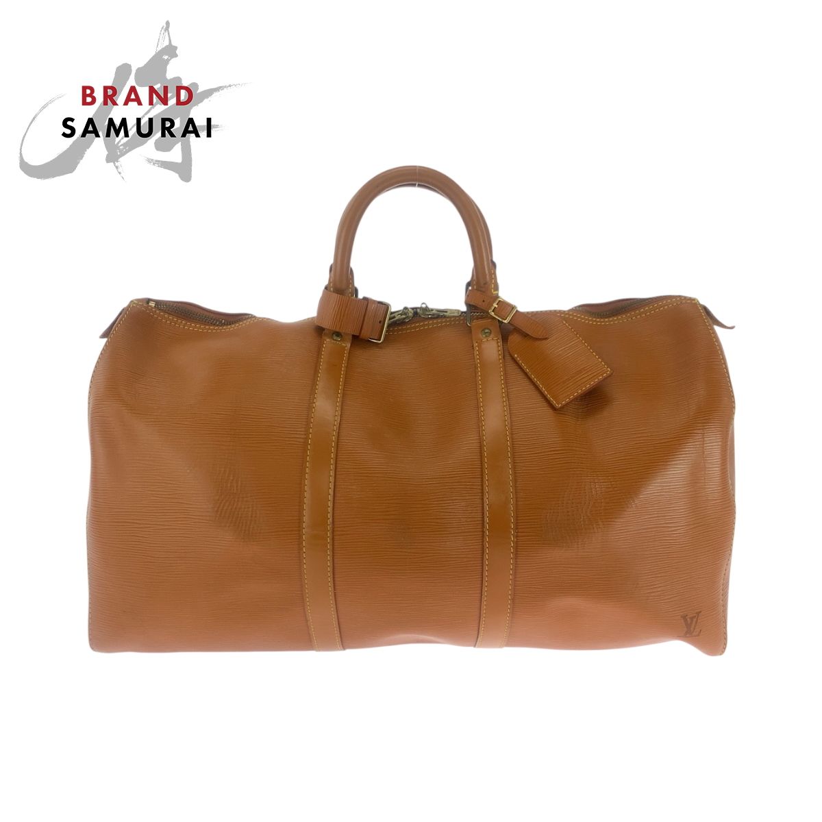 LOUIS VUITTON ルイヴィトン エピ キーポル50 男女兼用 ブラウン ゴールド金具 エピレザー M42968 ボストンバッグ ハンドバッグ 502010