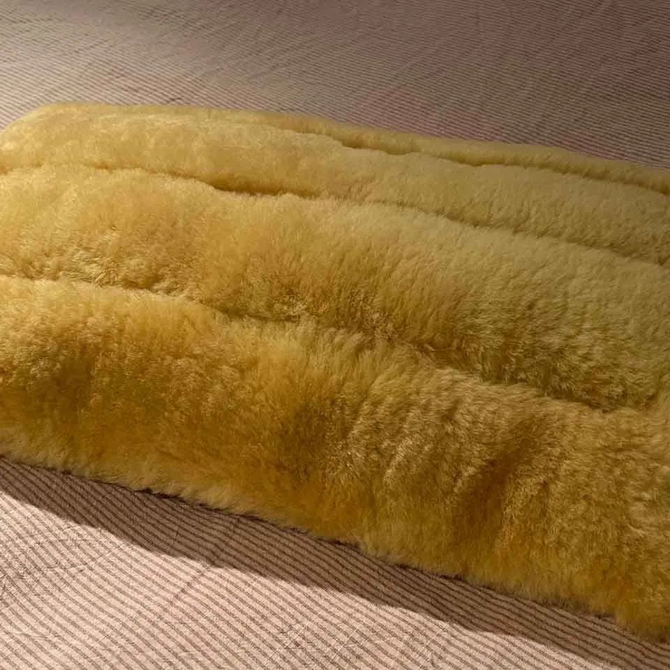新品未使用】天然高級羊毛枕 ムートンまくら ○高級羊毛（ムートン