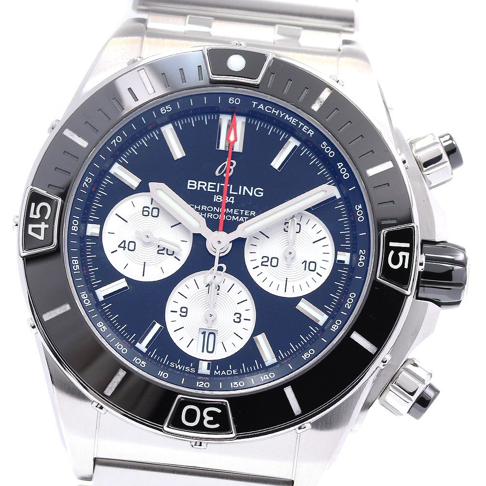 ブライトリング BREITLING AB0136 スーパークロノマット B01 44  UTCモジュール 自動巻き メンズ箱・保証書付き_830653