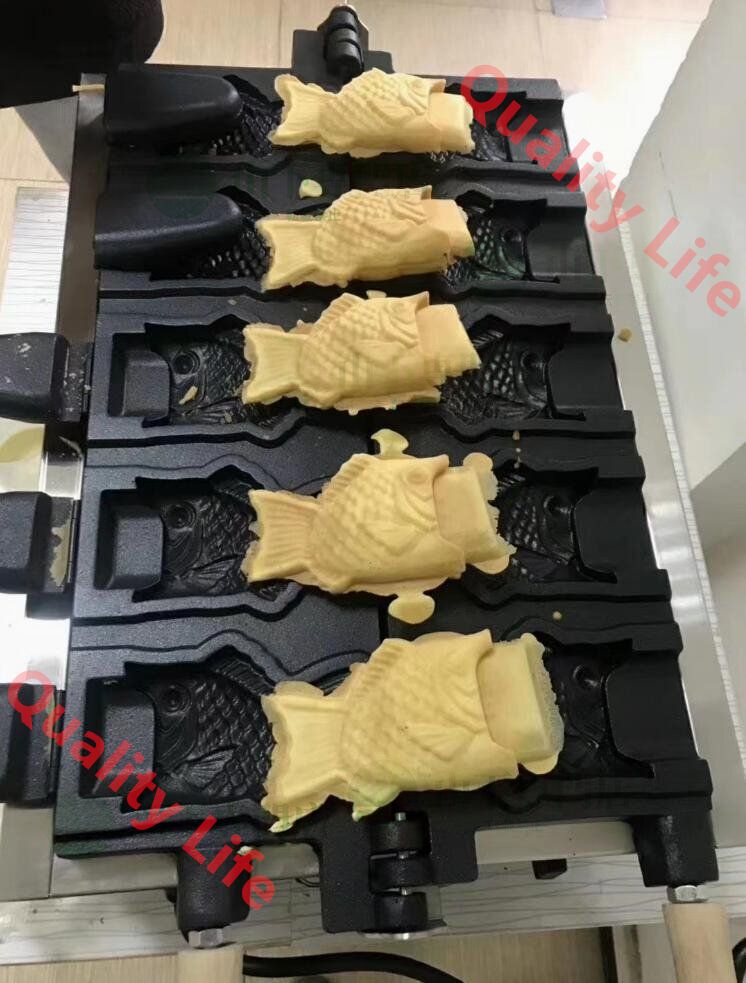 業務用 電気 アイスコーン たい焼き器 アイスクリームコーンメーカー 5個焼き 単相 100V