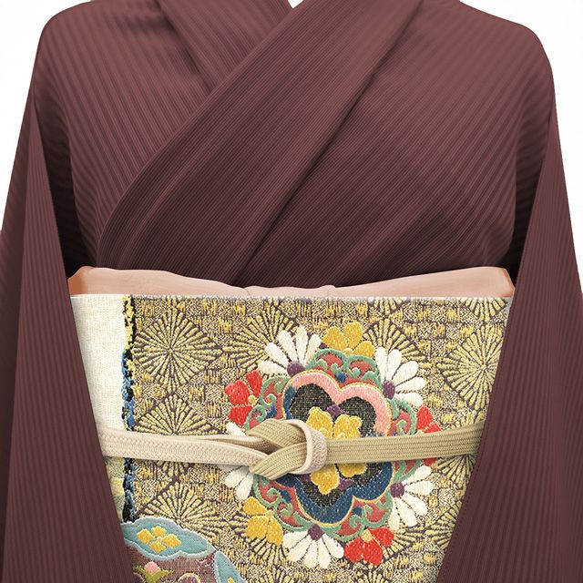 袋帯 京都 西陣 金糸 薄ベージュ 金 華文 花菱 絹 美品 中古 kp2400 西陣 - 袋帯 京都 西陣 金糸 薄ベージュ 金 華文 花菱 絹 美品 中古