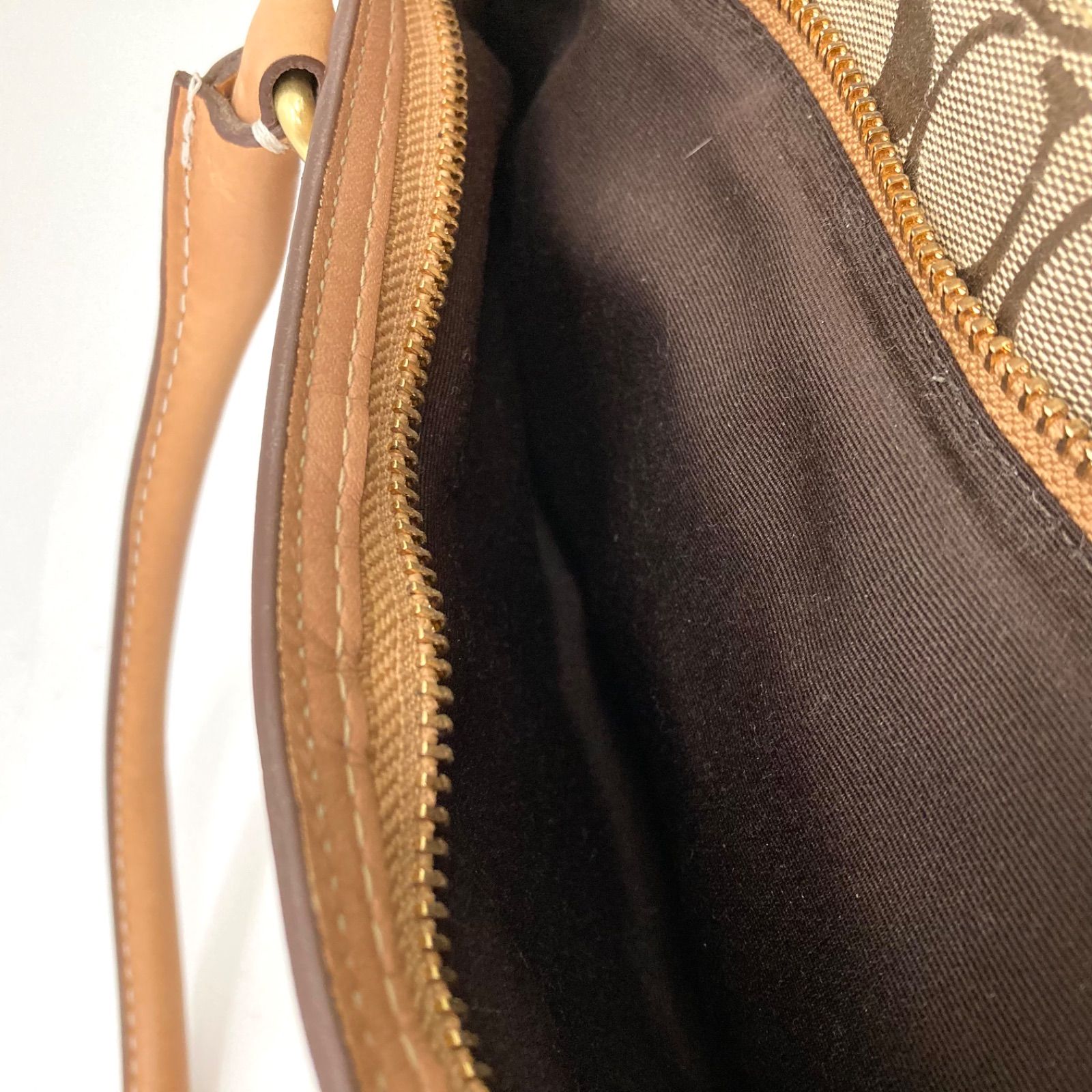 COACHコーチ ハンプトンズ サッチェルハンドバッグ シグネチャー ブラウン COACH】コーチ ハンプトンズ サッチェル ハンドバッグ