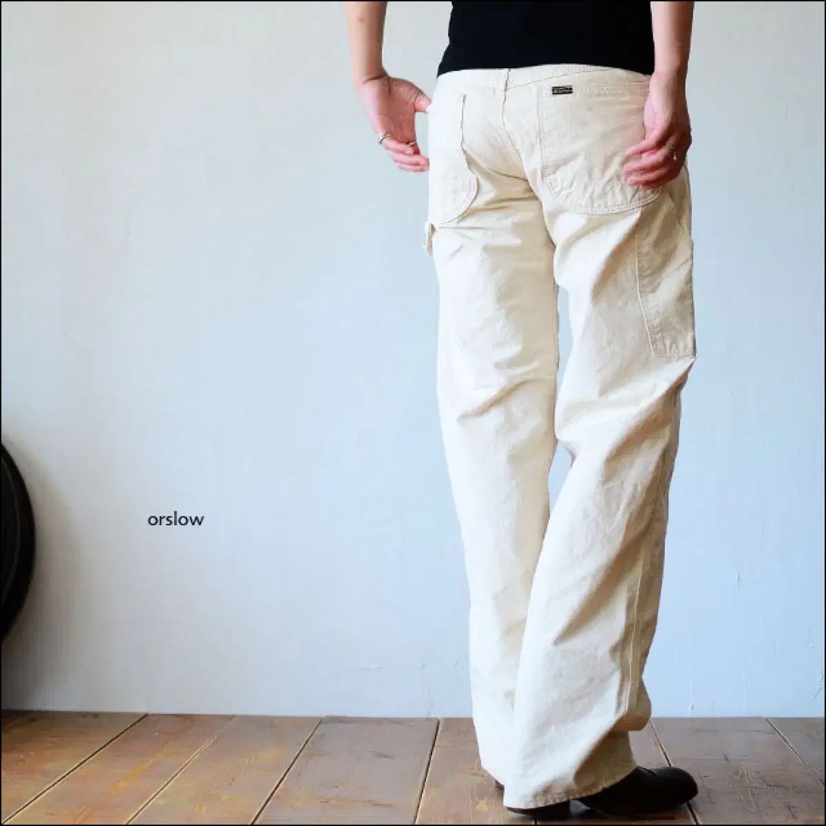 レディース orSlow オアスロウ エクリュ 画家 パンツ