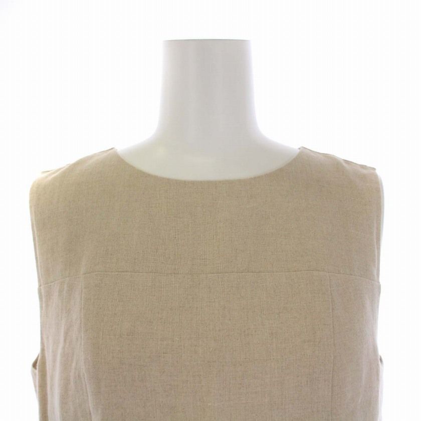 フォクシー FOXEY Linen Dress ワンピース ロング ノースリーブ