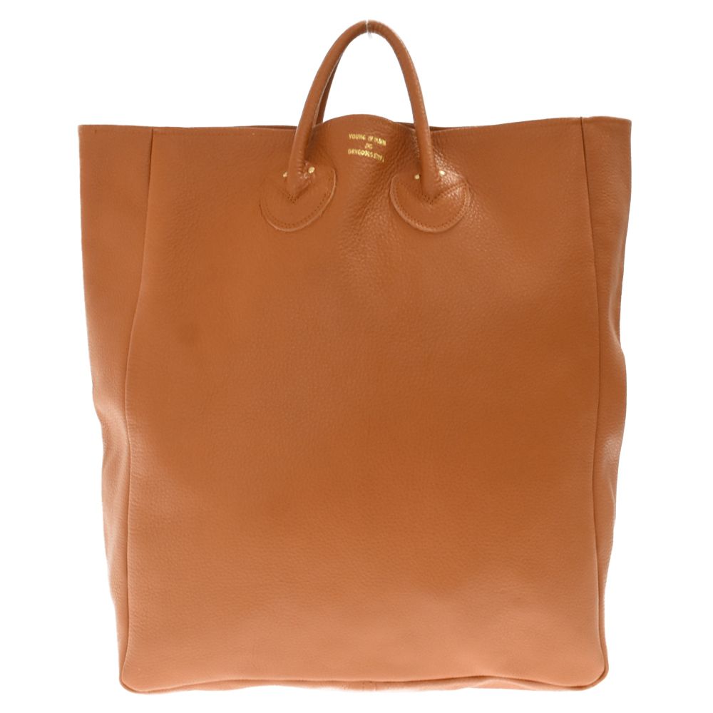 YOUNG&OLSEN (ヤングアンドオルセン) EMBOSSED LEATHER TOTE レザー