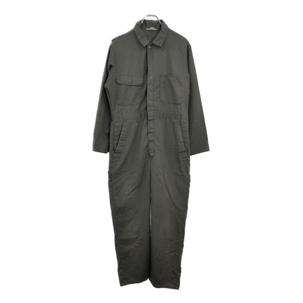 70年代 JCPenney ジェーシーペニー HBT ヘリンボーンツイル オールインワン ヴィンテージ オリーブ メンズ 38 S 古着 V6404