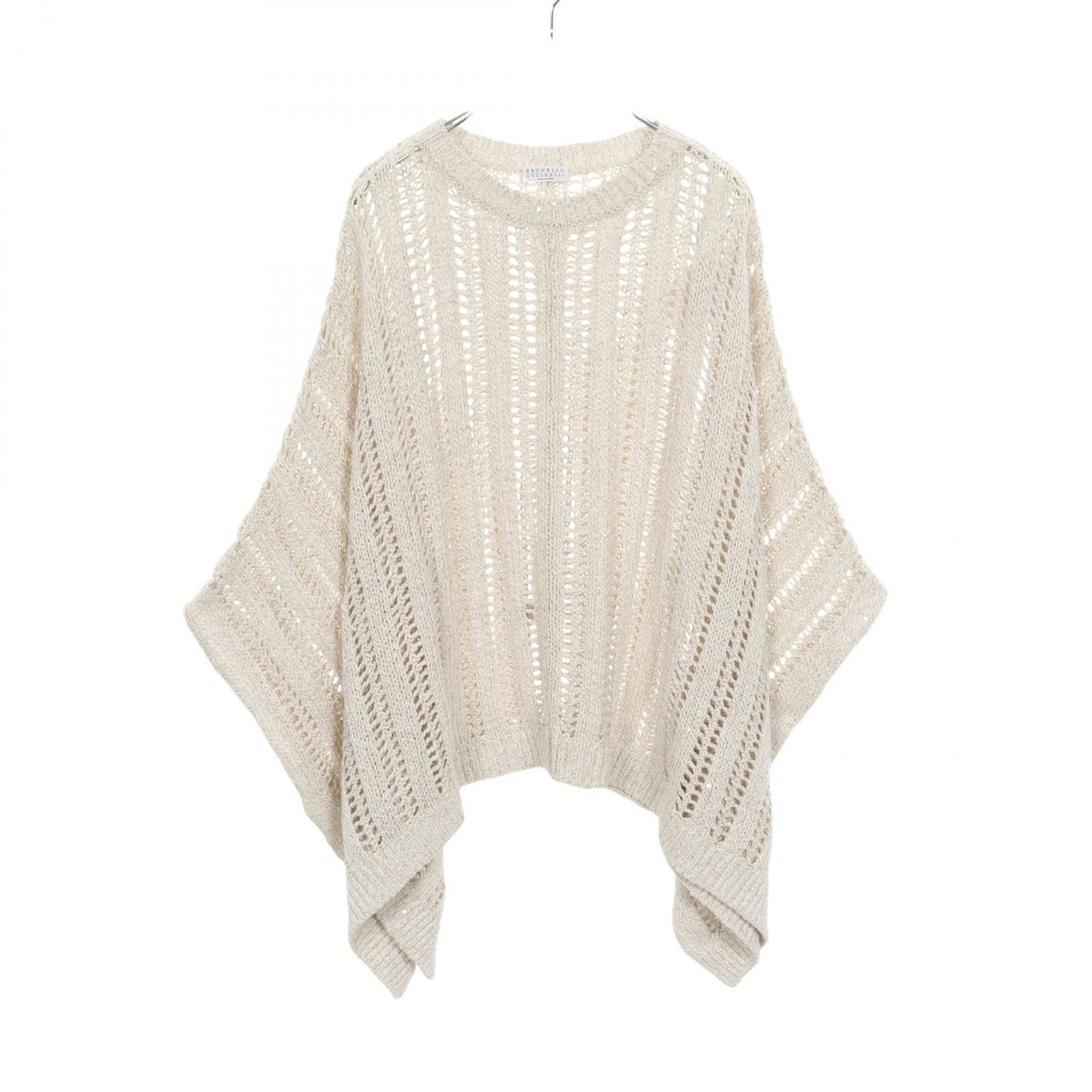 ブルネロクチネリ Brunello Cucinelli ポンチョ アイボリー ナイロン ポンチョ レディース Used A