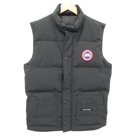 カナダグース CANADA GOOSE 美品 4154M ダウン ベスト ロゴ ワン 