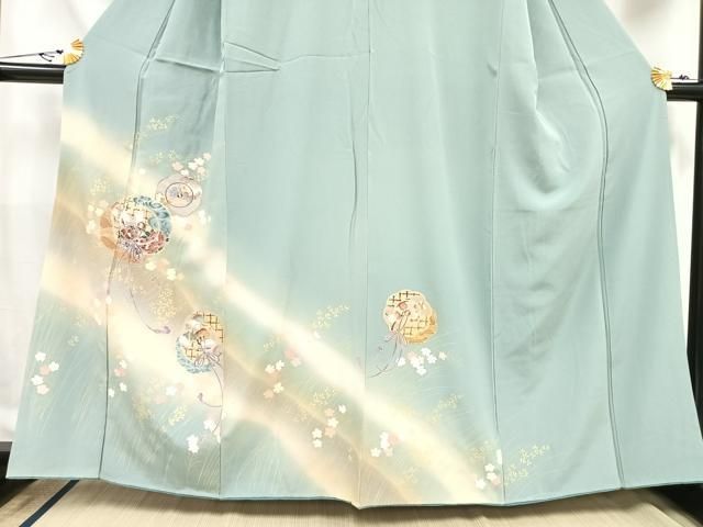 平和屋着物□訪問着 花鳥文 暈し染め 金彩 正絹 逸品 AAAZ2950mf