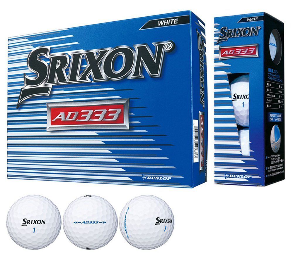 新品 SRIXON ゴルフボール AD333 2018年モデル DUNLOP(ダンロップ) 1ダース(12個入り)