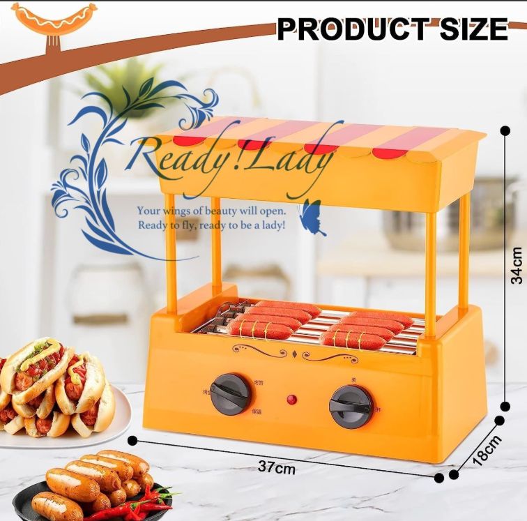 ホットドッググリルクッカーマシン ホットドッグローラー 商用7