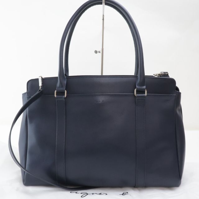 agnis b. 黒 ビジネスバッグ アニエスベー ブラック ナイロン ビジネス