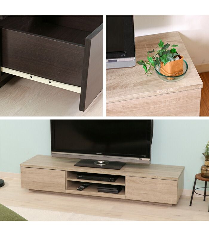 収納棚付き TV台