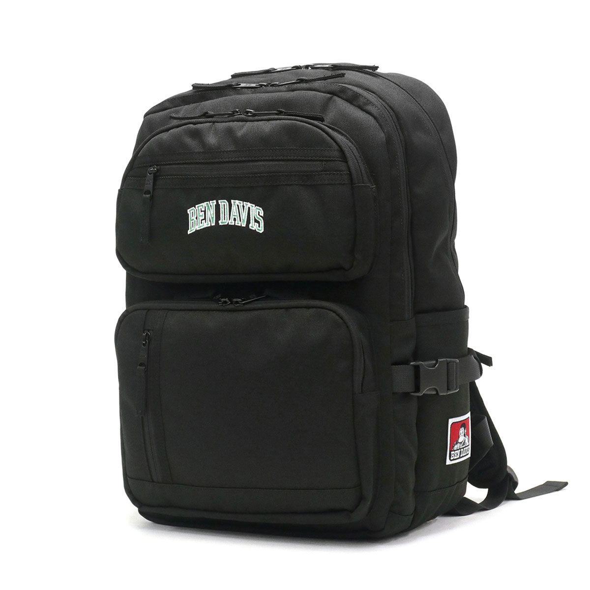 ベンデイビス リュック BEN DAVIS STANDARD BAGPACK 24L デイパック リュックサック バックパック A4 B4 通学 撥水 学生 BDW-8236 BLACKxGREEN