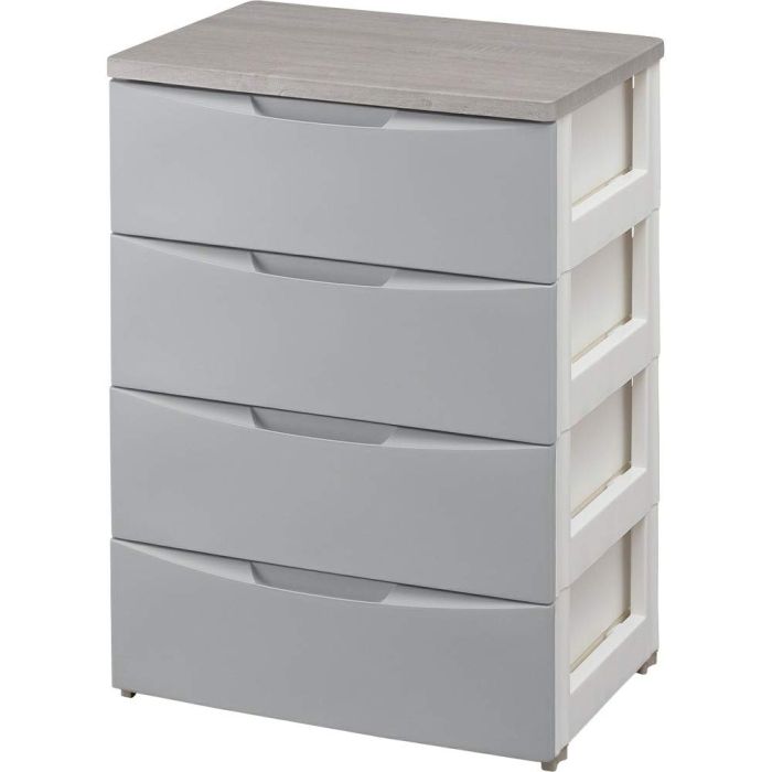 5営業日で発送 IRISOHYAMA アイリスオーヤマ デザインウッドトップチェスト DW-554 グレー